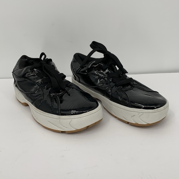 Jeffrey Campbell Limit platform sneakers black puffy chunky shoe patent 7.5 - Picture 2 of 6
